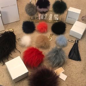 Michael Kors Fox Fur Pom Poms